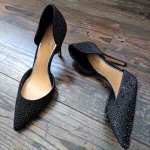Badgley Mischka jewel Alexandra d'Orsay Pump size 6.5 black
